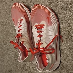 Like New Red & White Nike Running Shoe